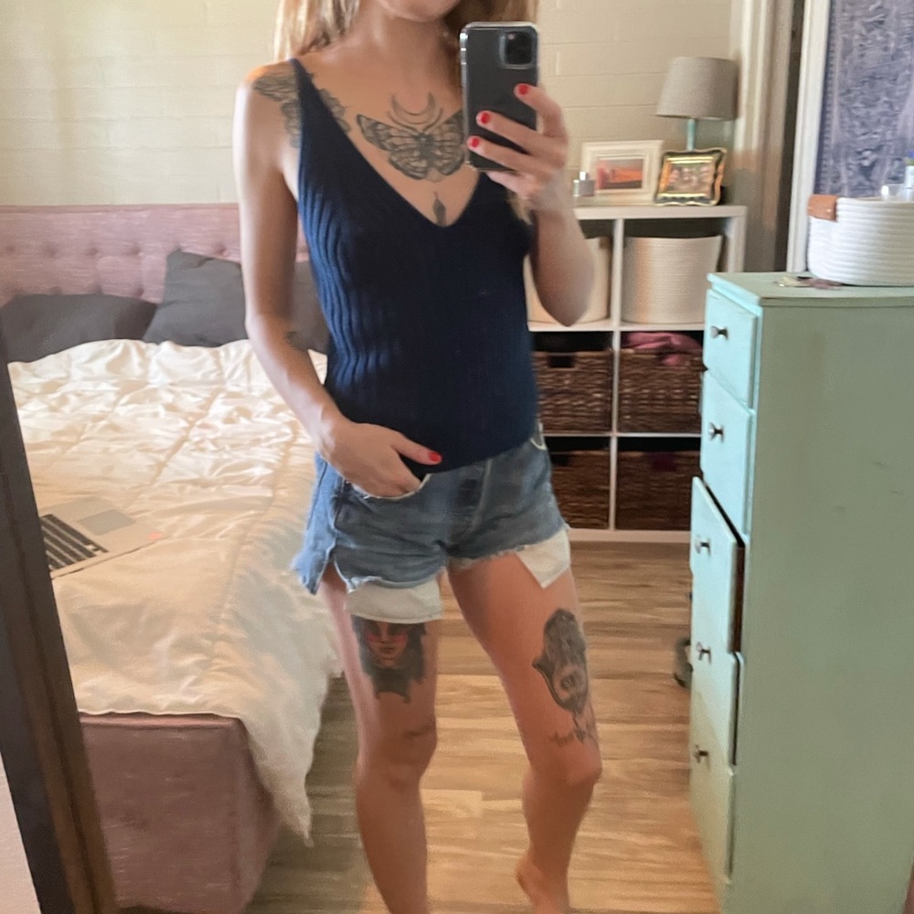 Express sweater tank top